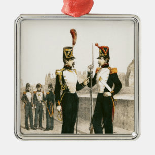 De Parisian Municipale Guard Metalen Ornament