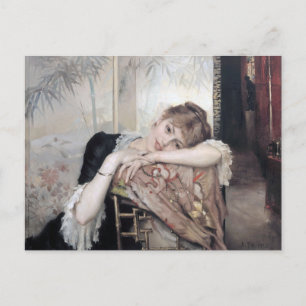 De Parisienne van Albert Edelfelt 1883 Briefkaart