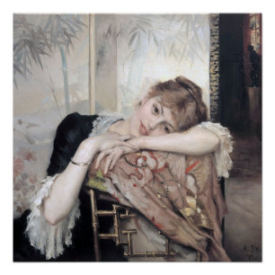De Parisienne van Albert Edelfelt 1883 Perfect Poster