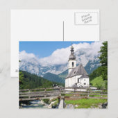 De parochie van Ramsau in Beieren, Duitsland Briefkaart (Voorkant / Achterkant)
