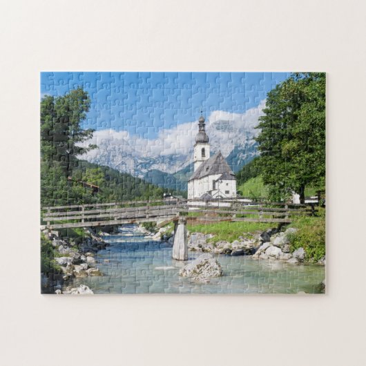 De parochiekerk van Ramsau Legpuzzel (Horizontaal)