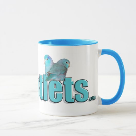 De Parrotlets Pacific Blue Parrotlet Coffee Mok (Rechts)