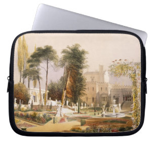 De parterre in de tuinen in Wilton, de zetel van Laptop Sleeve