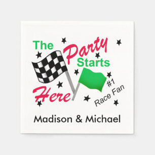 De partij begint hier de Aangepersonaliseerde naam Servetten