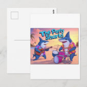 De partij Sharks Band Briefkaart (Voorkant / Achterkant)
