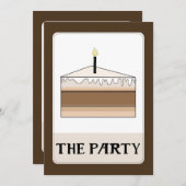 DE PARTIJ Tarot Stijl Verjaardag Cake Slice Party Kaart (Voorkant / Achterkant)