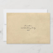 De Partij van de dag van de geboorte, , oude brief Kaart (Achterkant)