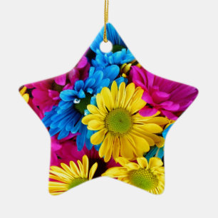 De Partij van de Douche van Daisy Flowers Blossoms Keramisch Ornament