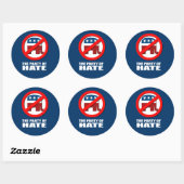 De Partij van de Haat Ronde Sticker (Vel)
