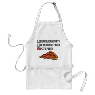 De Partij van de pizza Standaard Schort