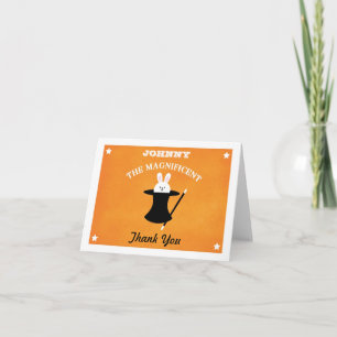 De Partij van de Verjaardag van de tovenaar dankt Bedankkaart