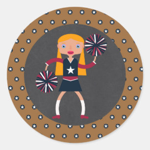 De Partij van de Verjaardag van het meisje van Ronde Sticker