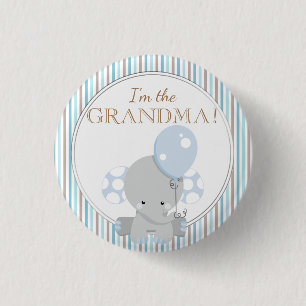 De partij van het Baby shower van de douane ik ben Ronde Button 3,2 Cm