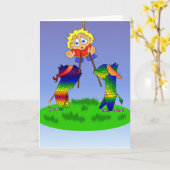 De Partij van Pinata Kaart (Gele Bloem)