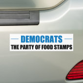 De partij van voedselzetmeel bumpersticker (Op auto)