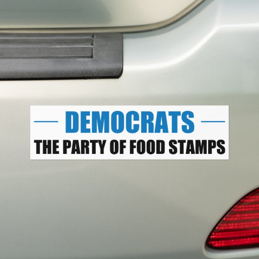 De partij van voedselzetmeel bumpersticker (Op auto)