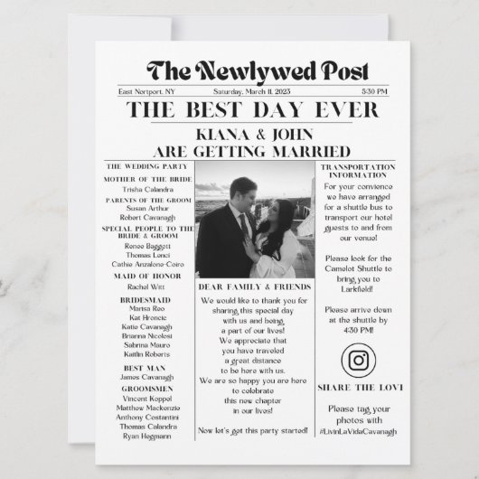 De Pas getrouwd Post (Voorkant)