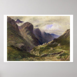 De pas van Glencoe, 1852 (m/c) Poster