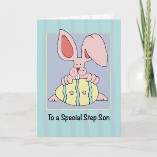 De Pasen van de stap Pasen met Verkeerbare Bunny e Kaart