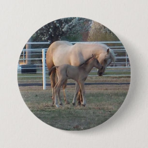 De pasgeboren speld / knoop / badge ronde button 7,6 cm