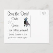 De  Passen getrouwd van de Deco van de Kunst spare Aankondigingskaart (Achterkant)