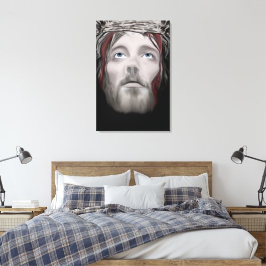 De passie van Jezus Christus Canvas Print (Insitu (Slaapkamer))