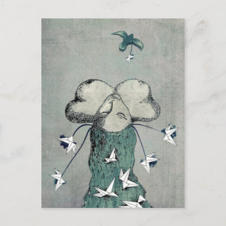 De passie van origami briefkaart