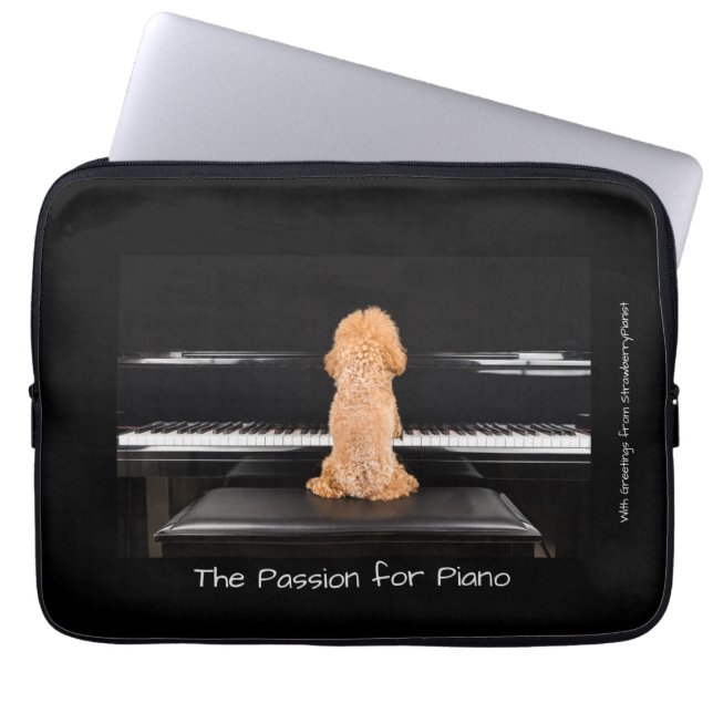 De passie voor Piano Laptop Sleeve (Voorkant)