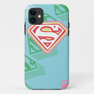 De Pastelkleur van Supergirl herhaalt Patroon iPhone 11 Hoesje