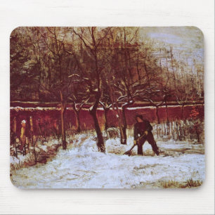 De pastorie tuin in Nuenen door Vincent van Gogh Muismat