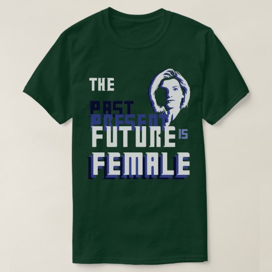 De PastPresentFuture is Vrouw Silhouette T-shirt (Design voorkant)