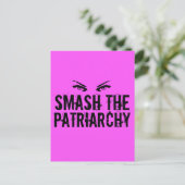 De patriarchie smash briefkaart (Staand voorkant)