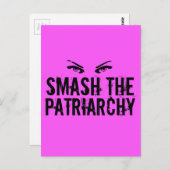 De patriarchie smash briefkaart (Voorkant / Achterkant)