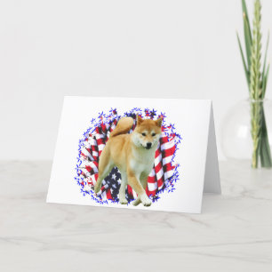De Patriot van Inu van Shiba Kaart