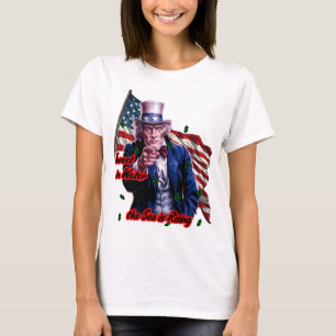 De patriotische oom Sam zegt: "Investeer in water" T-shirt