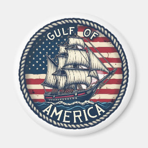 De patriottische Golf van Amerika Magneet