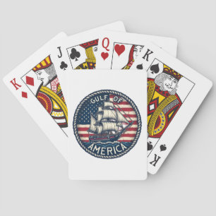 De patriottische Golf van Amerika Pokerkaarten