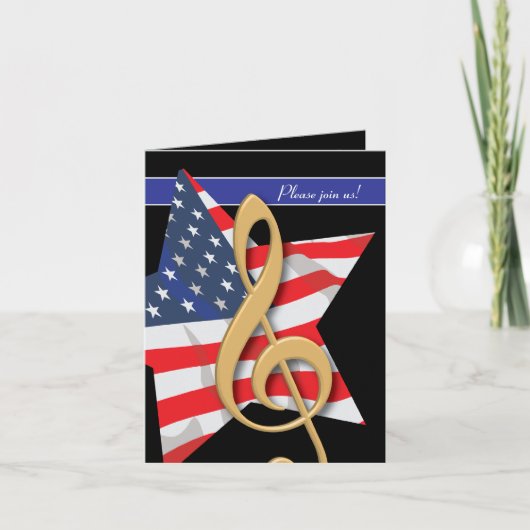 De patriottische Uitnodiging van de Muziek (Voorkant)