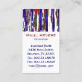 De patriottische Visitekaartjes (Achterkant)