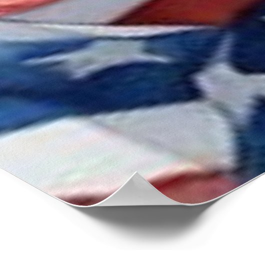 De patriottische vrouw poster (Hoek)