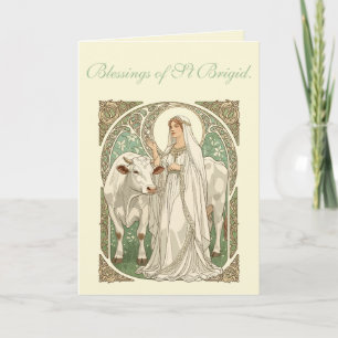 De Patroonheilige van Zuivelarbeiders St Brigid Kaart