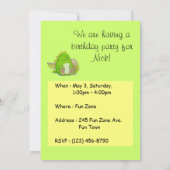 De pattes carte d'invitation de "Paul" ici (Dos)