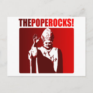 De paus Rocks. Briefkaart