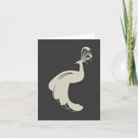 De PAUW BLOEIT in TAN Notecard