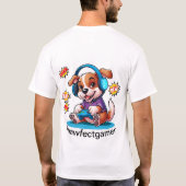 De Pawfectgamer T-shirt (Achterkant)