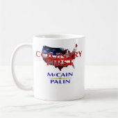 De pays tasse 2008 de café de McCain Palin d'abord (Gauche)