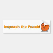 De Peach Bumpersticker afzetten (Voorkant)