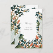 De Peacock Bedankkaart (Voorkant / Achterkant)