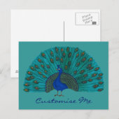 De Peacock Briefkaart (Voorkant / Achterkant)