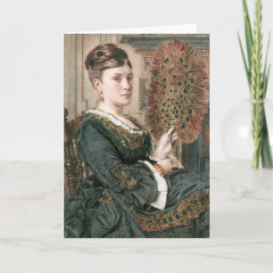 De Peacock Fan   Edward John Poynter Kaart